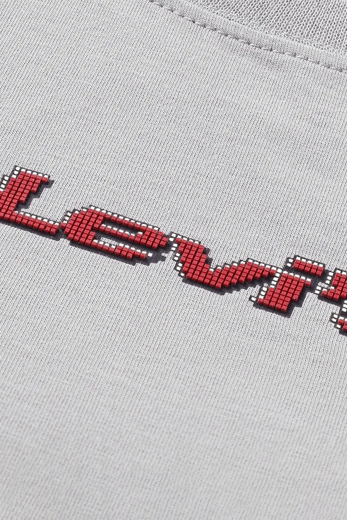 Levi's kratka majica otroška z bombažem PIXELATED BEAR TEE siva 9ER319
