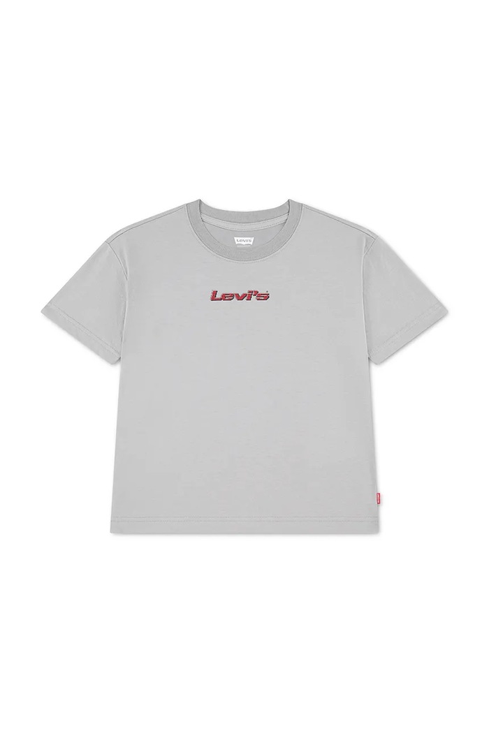 Levi's kratka majica otroška z bombažem PIXELATED BEAR TEE siva 8ER319