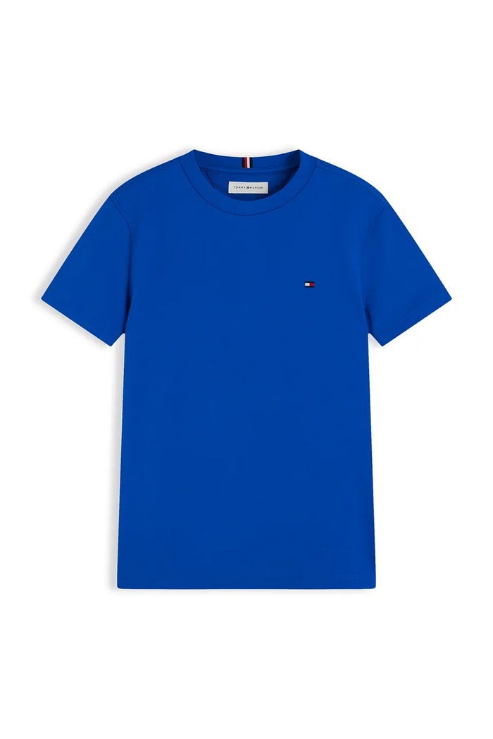 Tommy Hilfiger T-shirt dziecięcy bawełniany KB0KB10778.86.122.9BY2 niebieski AW26