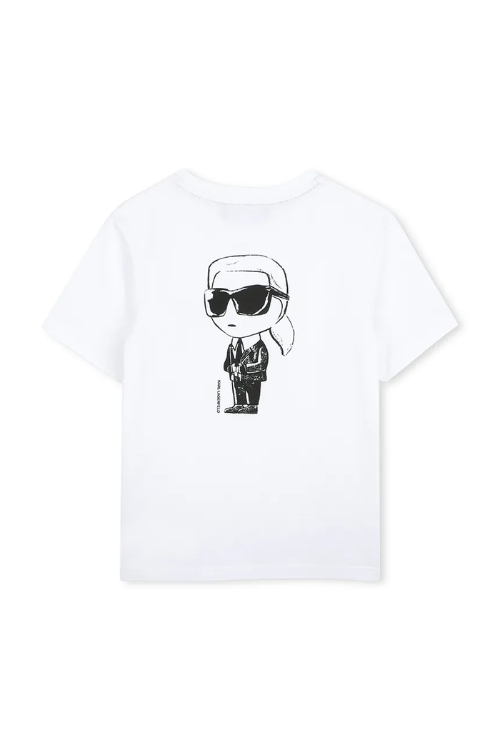 Karl Lagerfeld T-shirt dziecięcy bawełniany Z31359.114.150 biały AW26