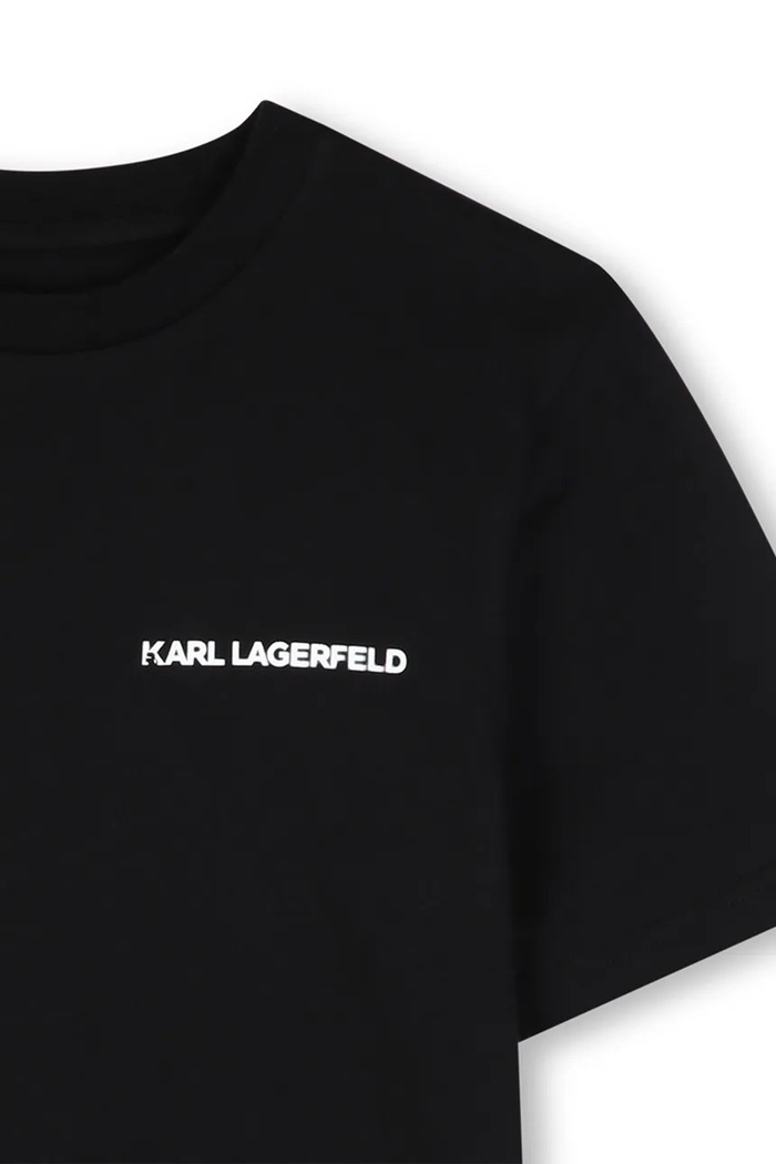 Karl Lagerfeld T-shirt dziecięcy bawełniany 2-pack czarny Z31469.114.150