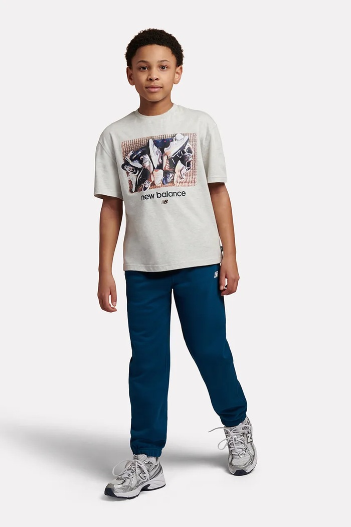 New Balance T-shirt dziecięcy bawełniany YT62H1BR