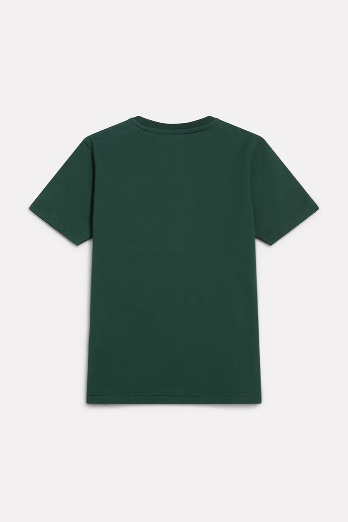 New Balance T-shirt dziecięcy bawełniany YT62A1UP zielony AW26