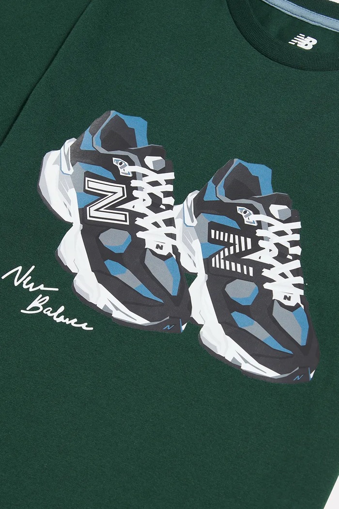 Chłopiec New Balance T-shirt dziecięcy bawełniany YT62A1UP zielony