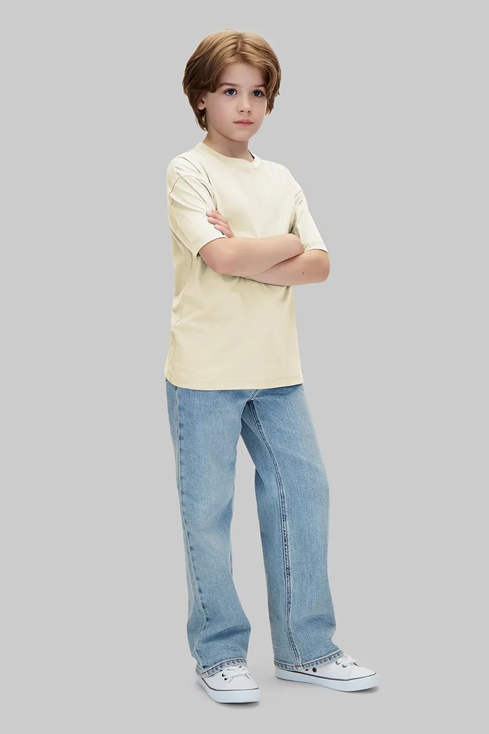 Chłopiec Calvin Klein Jeans T-shirt dziecięcy bawełniany 2-pack LVCKTJI18B.128.170.9BY2 beżowy