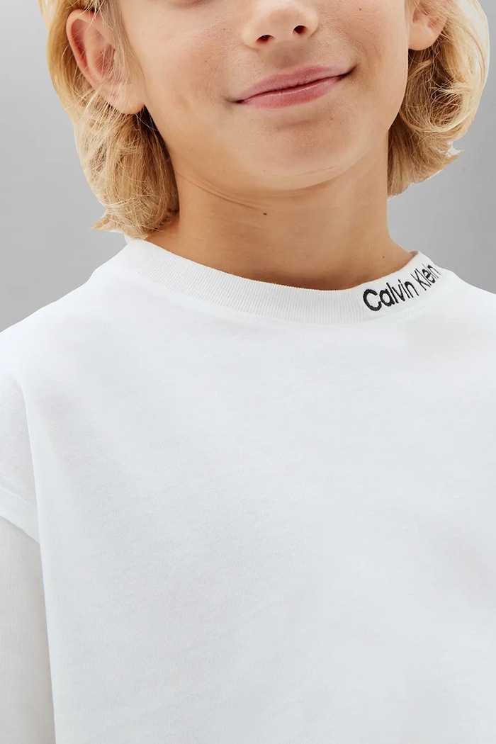 T-shirt dziecięcy bawełniany 2-pack Calvin Klein Jeans czarny LVCKTJI18B.128.170.9BY2