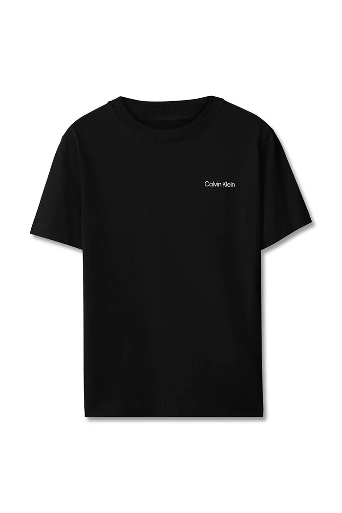Calvin Klein Jeans T-shirt dziecięcy bawełniany LVCKTJA20UBEH.9BY2 czarny AW26