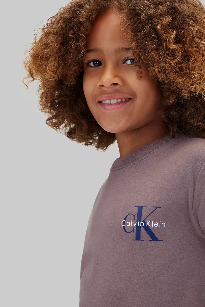 Calvin Klein Jeans T-shirt dziecięcy bawełniany LVCKTJA16U.9BY2