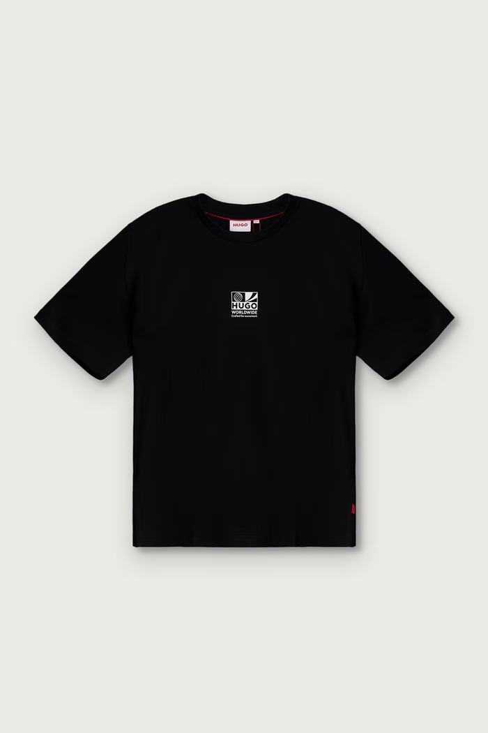 HUGO Tricou pentru copii din bumbac G01244.114.150 negru AW26