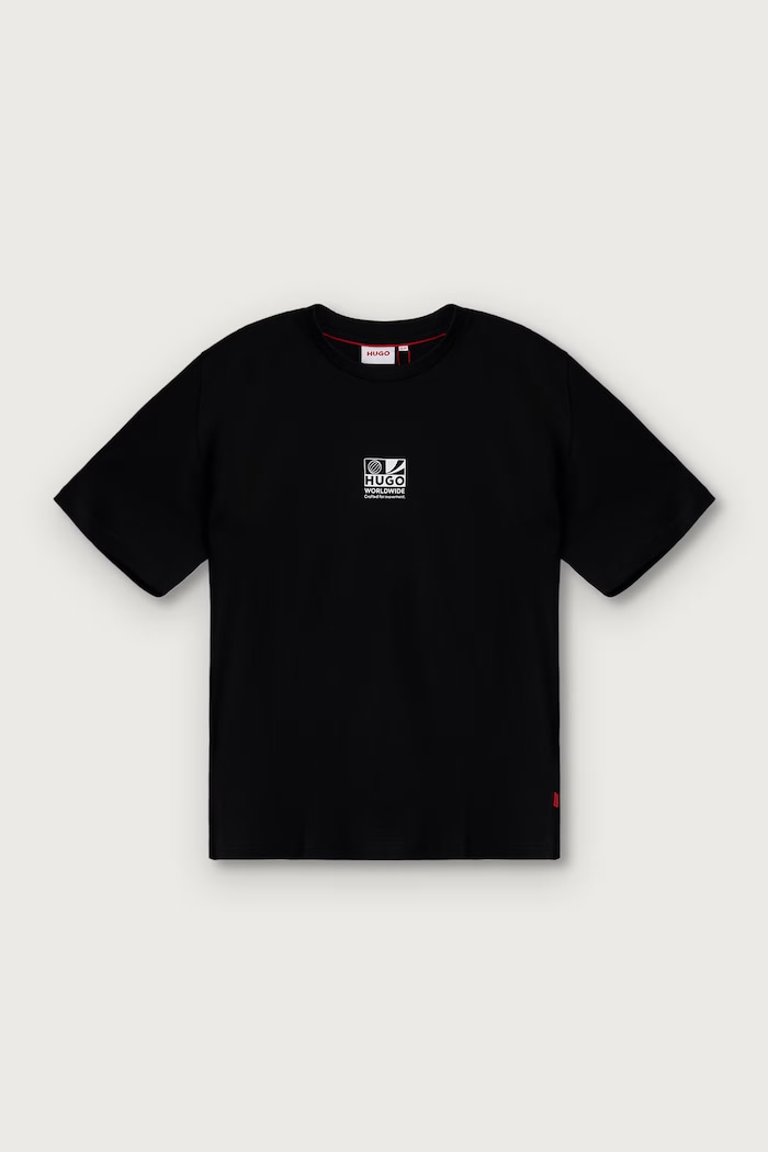 HUGO Tricou pentru copii din bumbac G01244.114.150 negru AW26