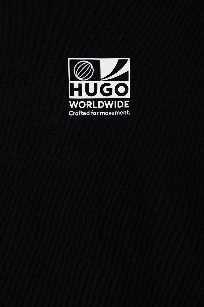 Tricou pentru copii din bumbac HUGO G01244.114.150 negru