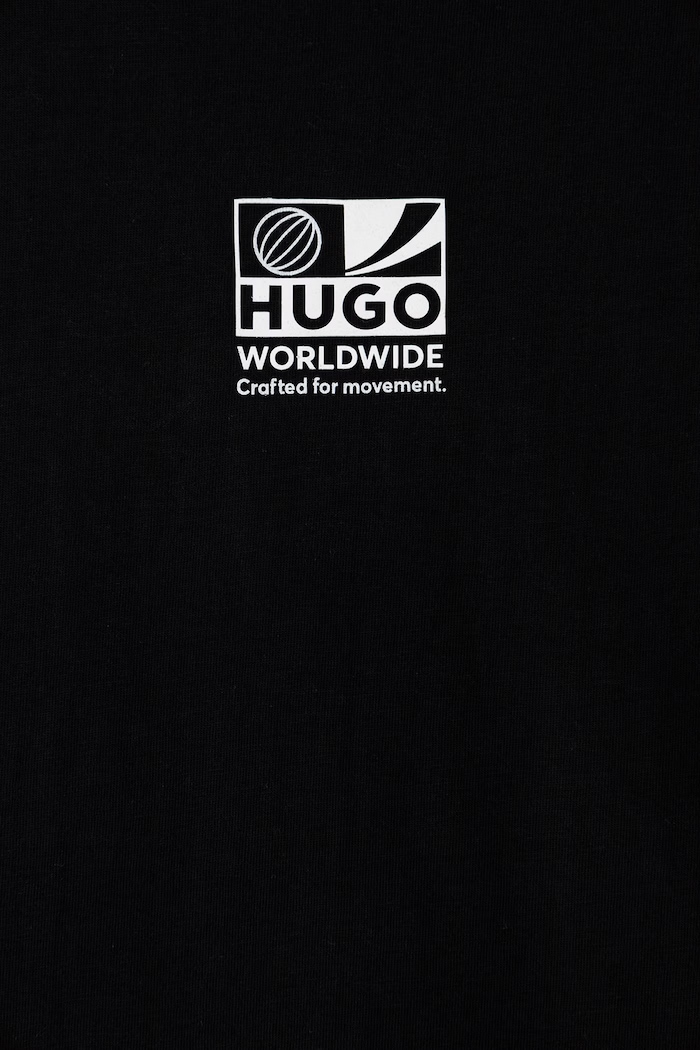 Tricou pentru copii din bumbac HUGO G01244.114.150 negru