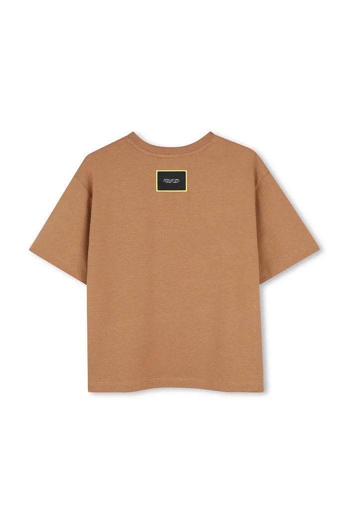 MARC JACOBS t-shirt παιδικό βαμβακερό W61031.156 καφέ AW26