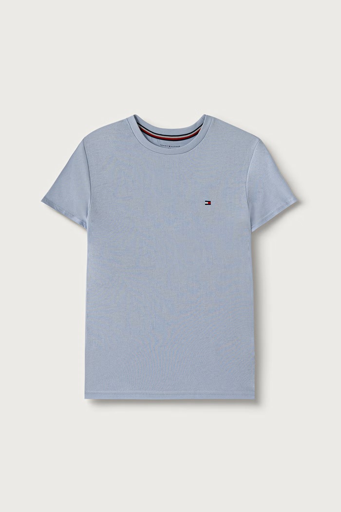 Tommy Hilfiger basic tričko detské bavlnené 2-pak UB0UB00310.9BY2 modrá AW26