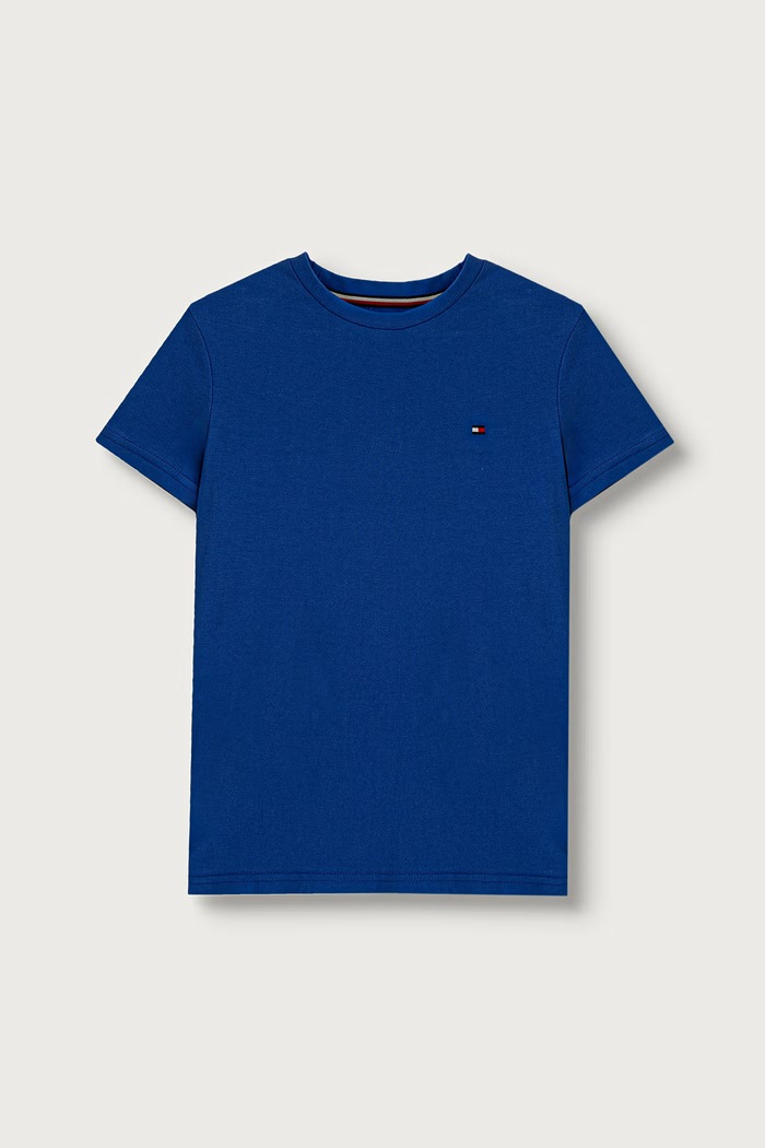 Chlapec Tommy Hilfiger basic tričko detské bavlnené 2-pak UB0UB00310.9BY2 modrá