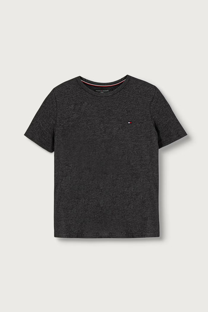 Tommy Hilfiger basic tričko detské bavlnené 2-pak UB0UB00310.9BY2 čierna AW26