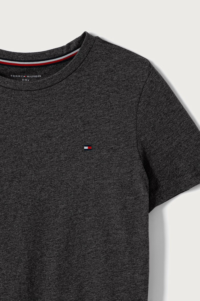 Tommy Hilfiger basic tričko detské bavlnené 2-pak UB0UB00310.9BY2 čierna