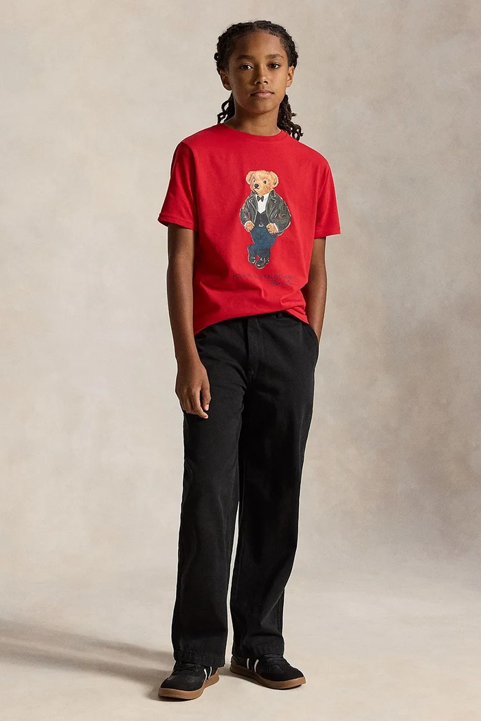 T-shirt dziecięcy bawełniany Polo Ralph Lauren 323B29156002 czerwony