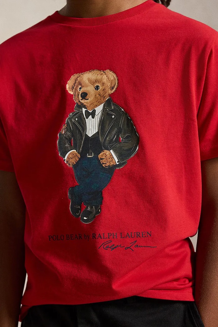 T-shirt dziecięcy bawełniany Polo Ralph Lauren czerwony 323B29156002