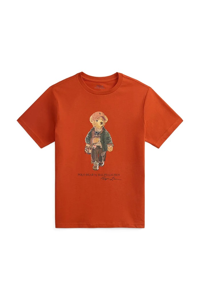 Polo Ralph Lauren Majica za djecu od pamuka narančasta 323B27298001