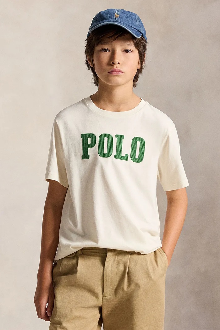 Polo Ralph Lauren Majica za djecu od pamuka bež 323B26988003