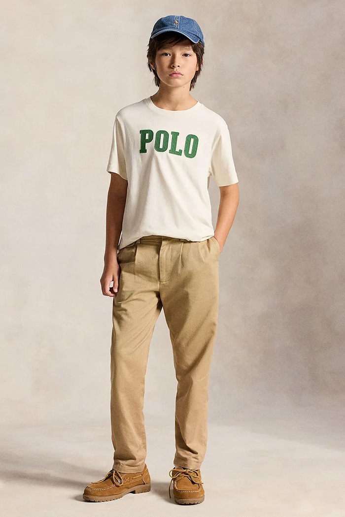 Majica za djecu od pamuka Polo Ralph Lauren 323B26988003 bež