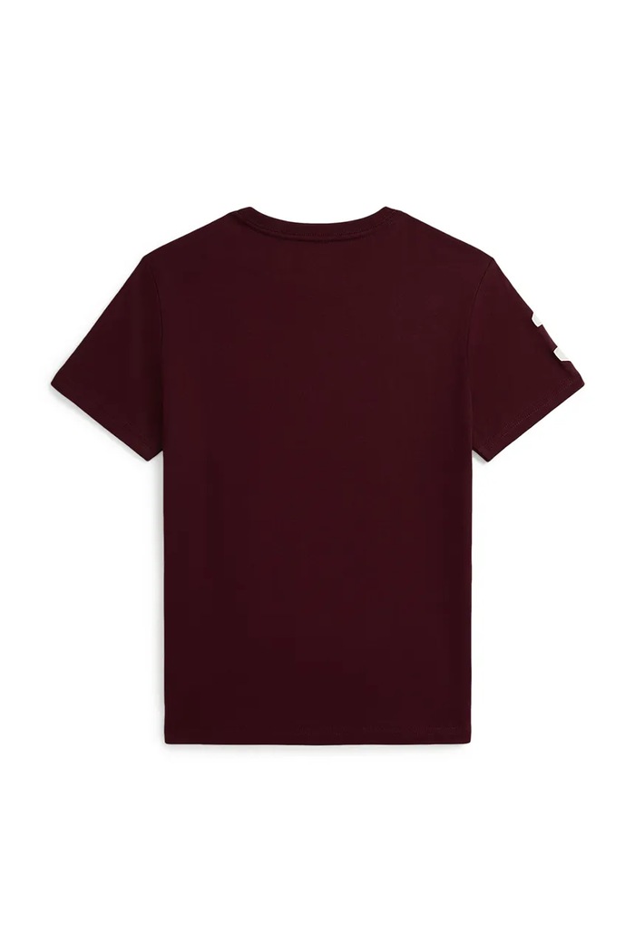 Polo Ralph Lauren kratka majica otroška bombažna 323832907508 bordo AW26