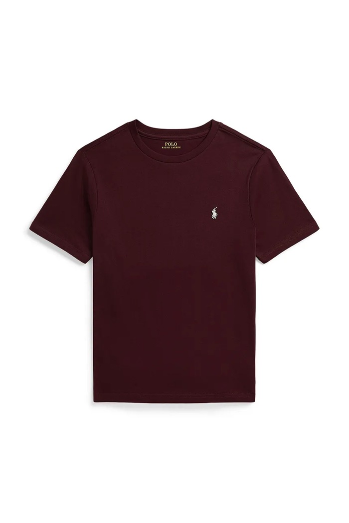 Polo Ralph Lauren тениска за деца от памук бордо 323832904513