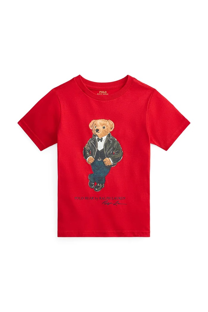 Polo Ralph Lauren Tréningové tričko detské bavlnené 322B29156002 červená AW26