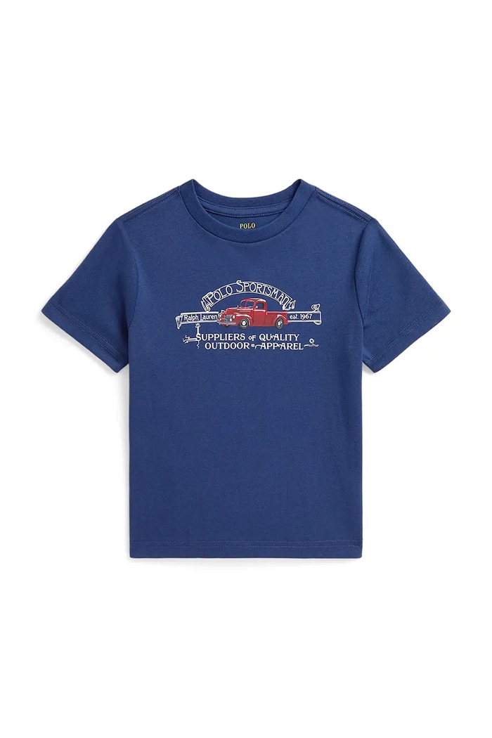 Polo Ralph Lauren Majica za djecu od pamuka 322B26994001 mornarsko plava AW26