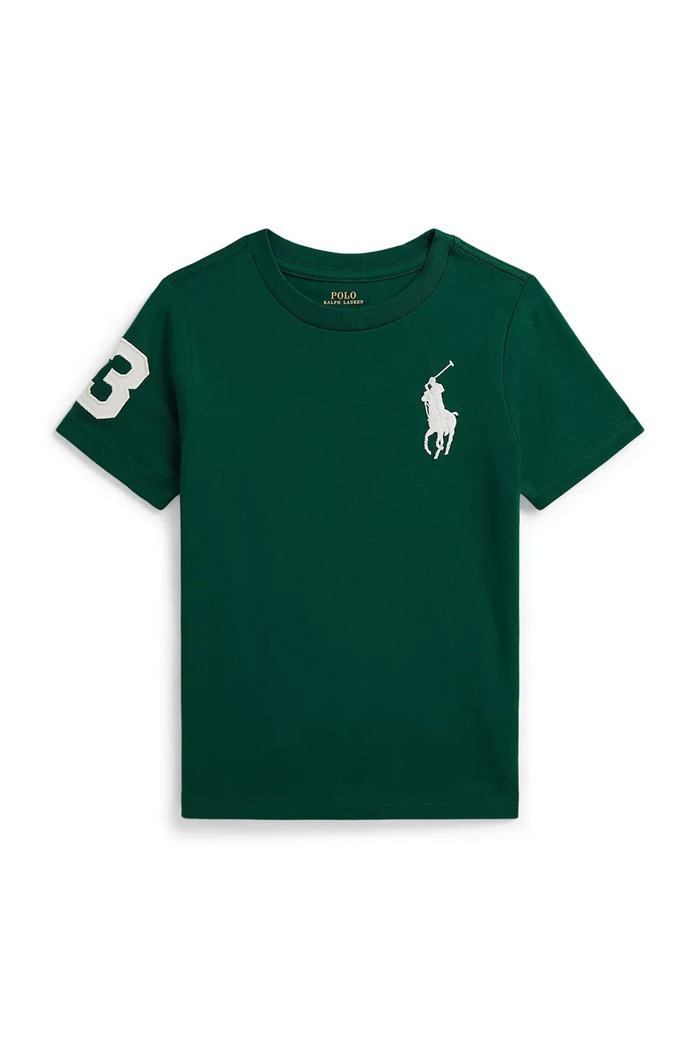 Polo Ralph Lauren тениска за деца от памук зелен 322832907509