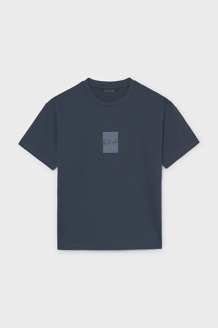 Mayoral T-shirt παιδικό βαμβακερό σκούρο μπλε 7041.7C.Junior.9BY2