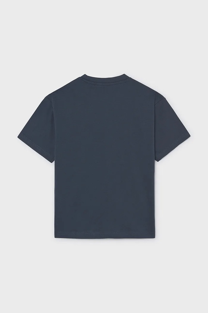 Mayoral T-shirt παιδικό βαμβακερό 7041.7C.Junior.9BY2 σκούρο μπλε AW26