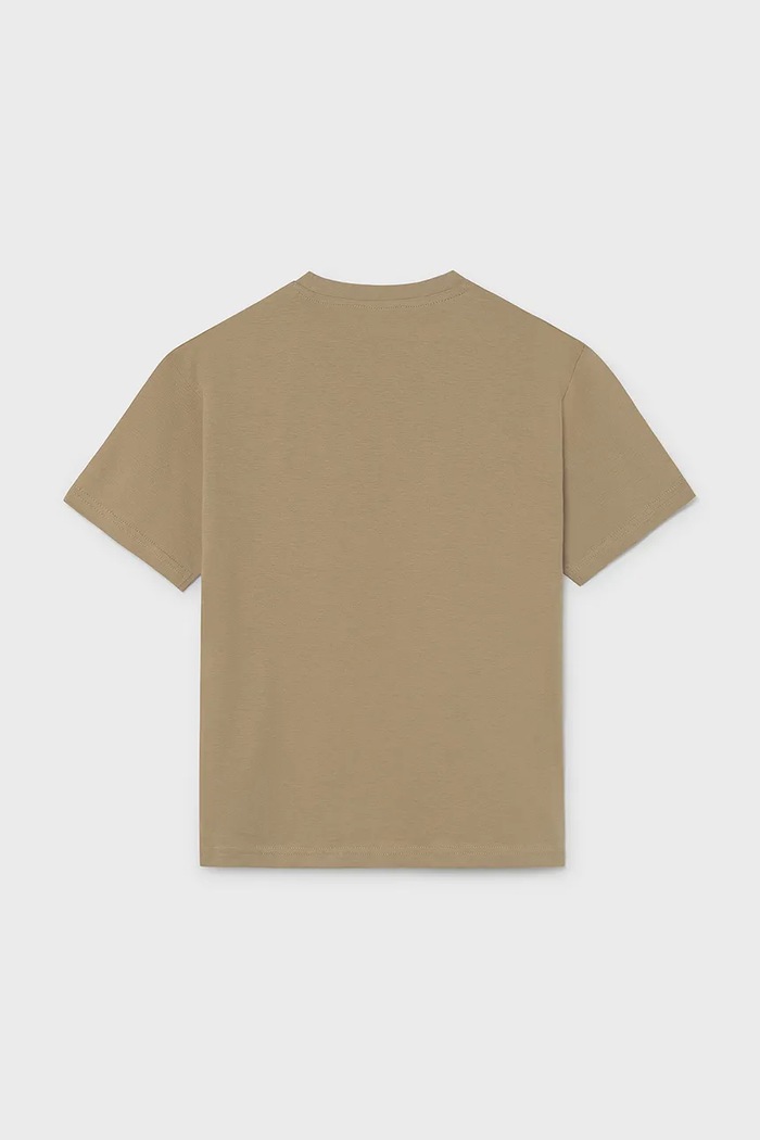 Mayoral T-shirt παιδικό βαμβακερό 7041.7C.Junior.9BY2 μπεζ AW26