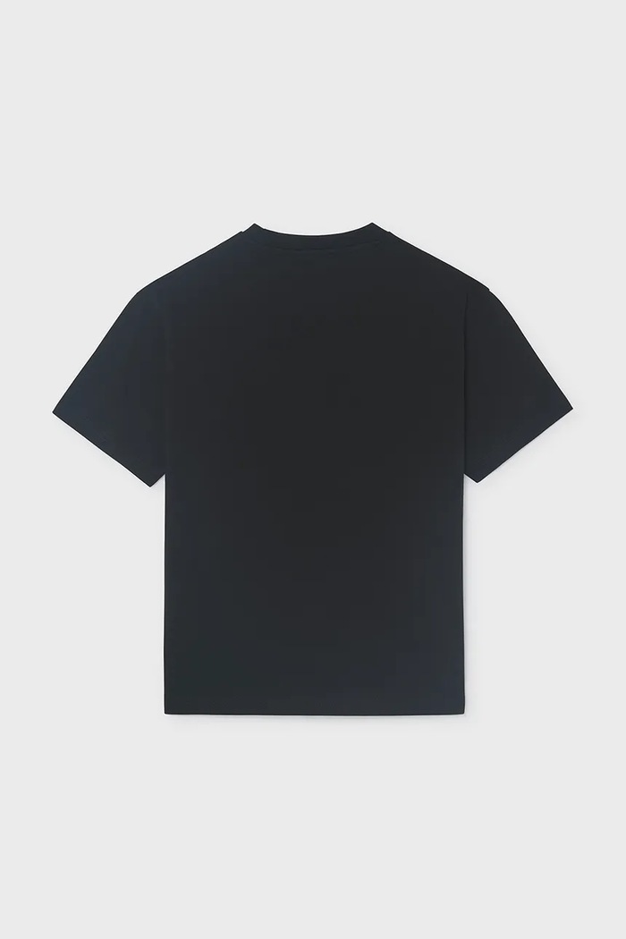 Mayoral T-shirt παιδικό βαμβακερό 7041.7C.Junior.9BY2 μαύρο AW26