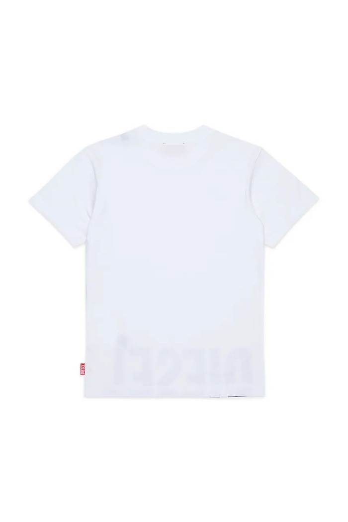 Diesel t-shirt παιδικό βαμβακερό TPRES T-SHIRT J03040.00YI9 λευκό AW26