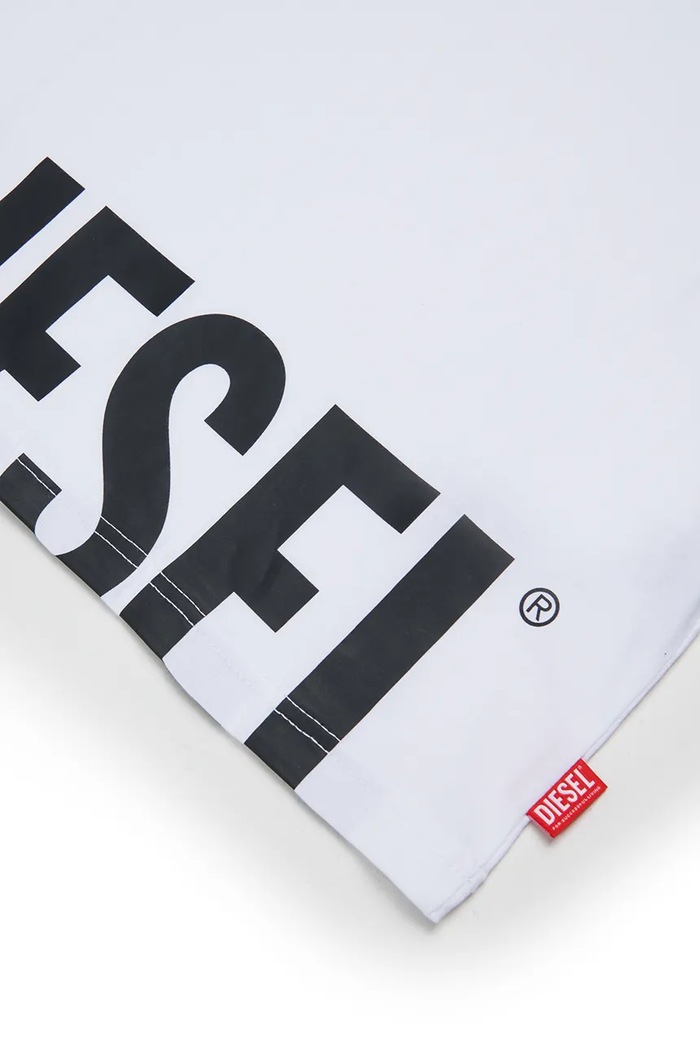 Diesel t-shirt παιδικό βαμβακερό TPRES T-SHIRT λευκό J03040.00YI9
