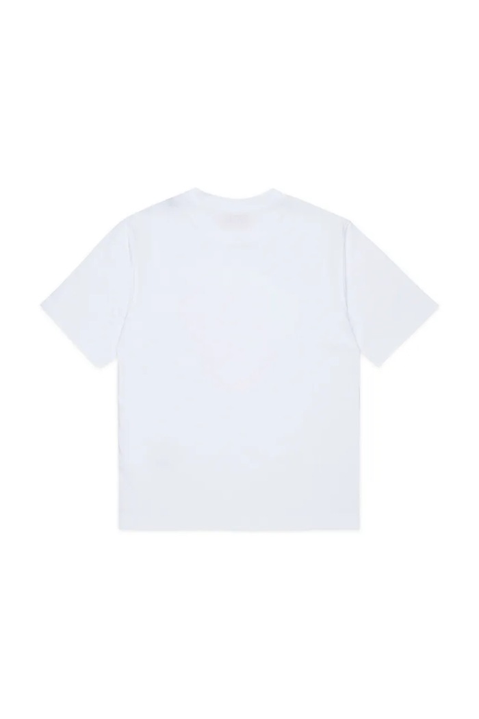 Diesel тениска за деца от памук TMONKEY OVER T-SHIRT J02996.00YI9 бял AW26
