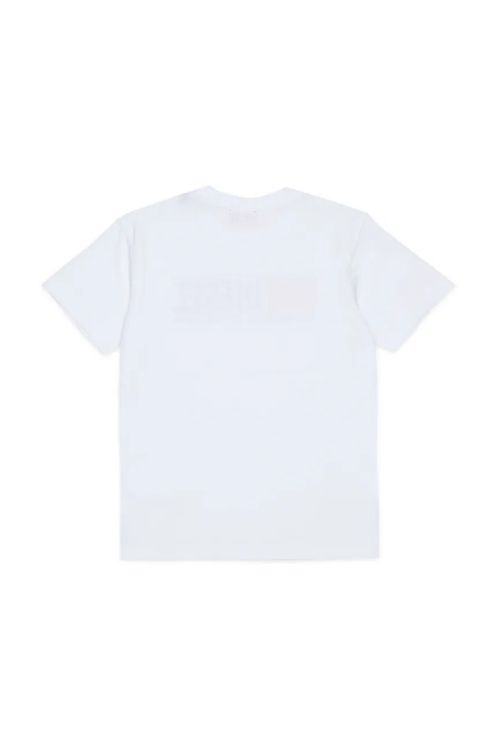Diesel T-shirt dziecięcy bawełniany TLOMIX T-SHIRT J02976.00YI9 biały AW26