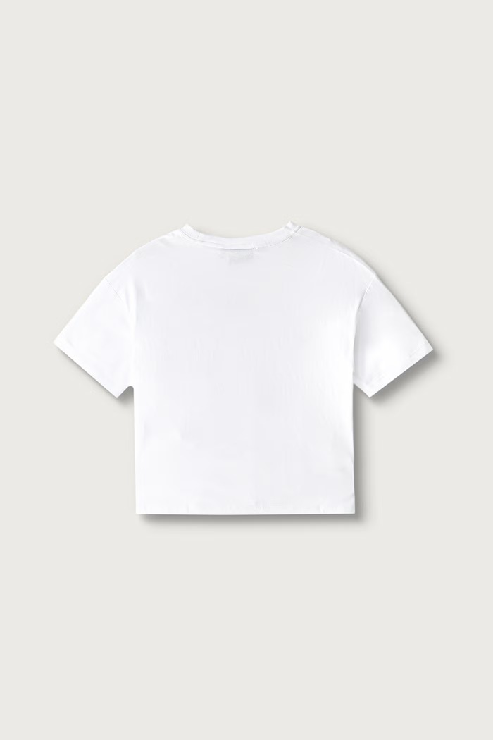 EA7 Emporio Armani T-shirt dziecięcy bawełniany 7G000233.AF12503 biały AW26