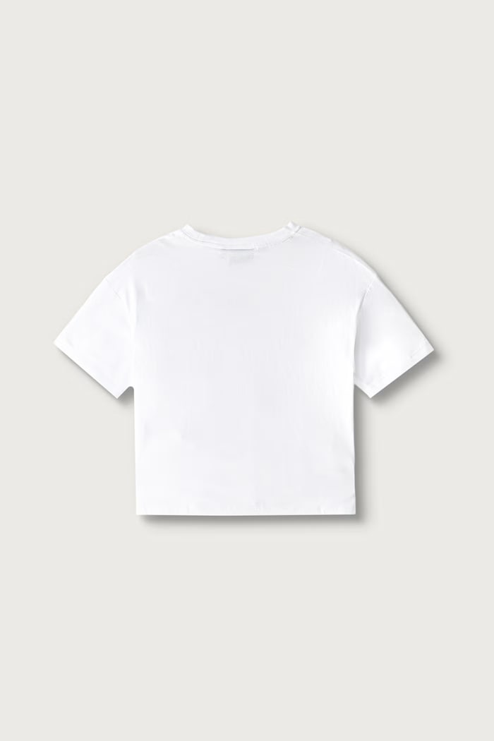 EA7 Emporio Armani T-shirt dziecięcy bawełniany 7G000233.AF12503 biały AW26