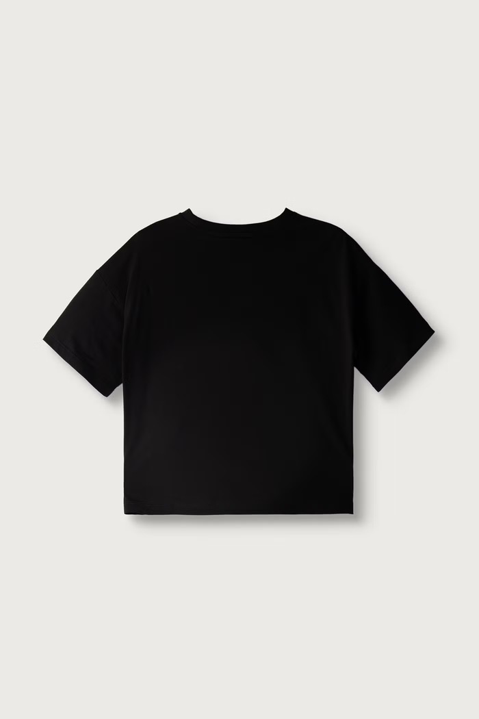 EA7 Emporio Armani T-shirt dziecięcy bawełniany 7G000233.AF12503 czarny AW26