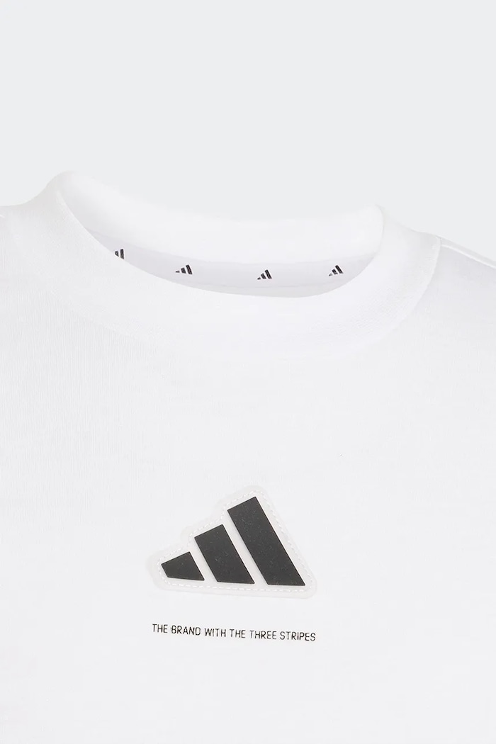 adidas футболка дитяча бавовняна білий KX2492