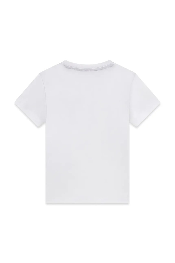 Guess T-shirt dziecięcy bawełniany N6YI23.K3879.9BY2 biały AW26