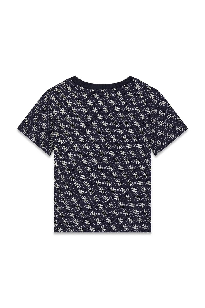 Guess T-shirt dziecięcy bawełniany N6YI21.K3876.9BY2 czarny AW26
