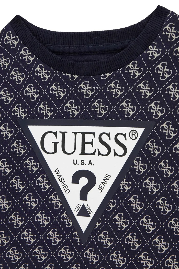 Chłopiec Guess T-shirt dziecięcy bawełniany N6YI21.K3876.9BY2 czarny