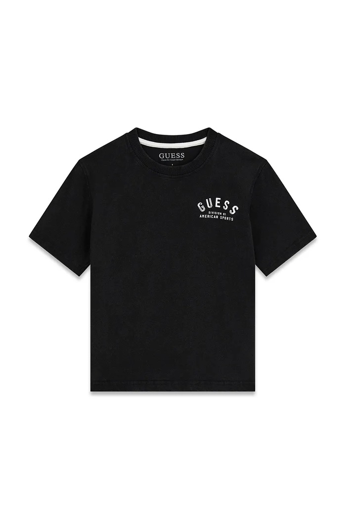 Guess tricou pentru copii, din bumbac negru L6YI36.K3790.9BY2