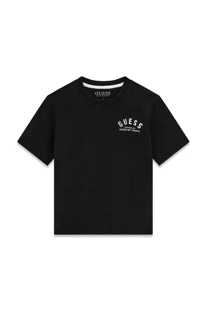 Guess tricou pentru copii, din bumbac negru L6YI36.K3790.9BY2