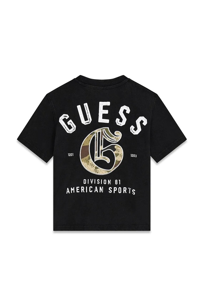 Guess tricou pentru copii, din bumbac L6YI36.K3790.9BY2 negru AW26