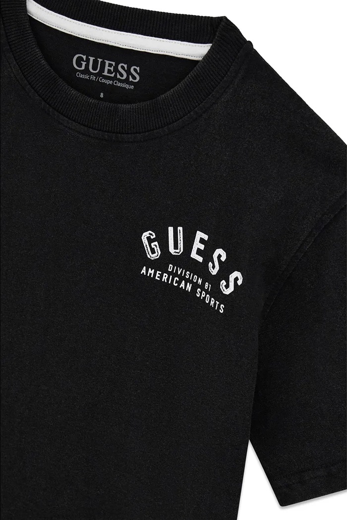 Băieți Guess tricou pentru copii, din bumbac L6YI36.K3790.9BY2 negru